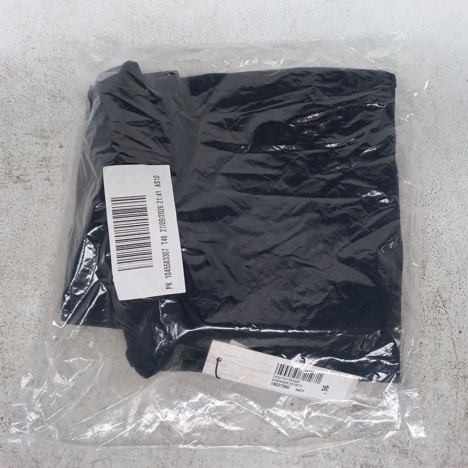 BAGGED ROMAN LONG 31IN STRAIGHT PANTS IN NAVY SIZE 16