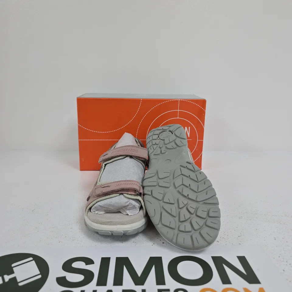 URBAN JACKS SANDALS – PINK & GREY VELCRO STRAPS SIZE EU 39