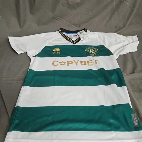 QUEENS PARK RANGERS FOOTBALL SHIRT – ERREA – COPYBET SPONSOR – 100 YEARS EDITION – SIZE S