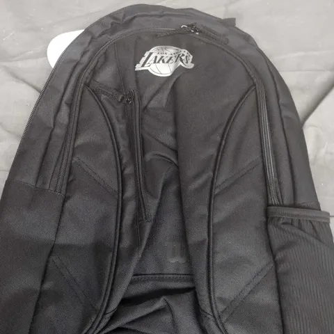 LOS ANGELES LAKERS BACKPACK – BLACK TEAM LOGO SPORTS BAG