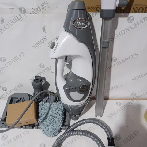 BOXED SHARK FLOOR AND HANDHELD STEAM CLEANER 
