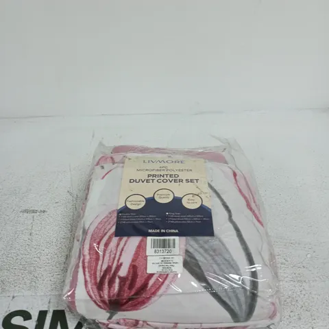 LIVMORE 4 PIECE PRINTED DUVET COVER SET DOUBLE