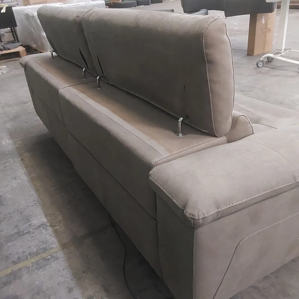 QUALITY DESIGNER ITALIAN MADE MARTINE 3 SEATER ELECTRIC RECLINER SOFA 