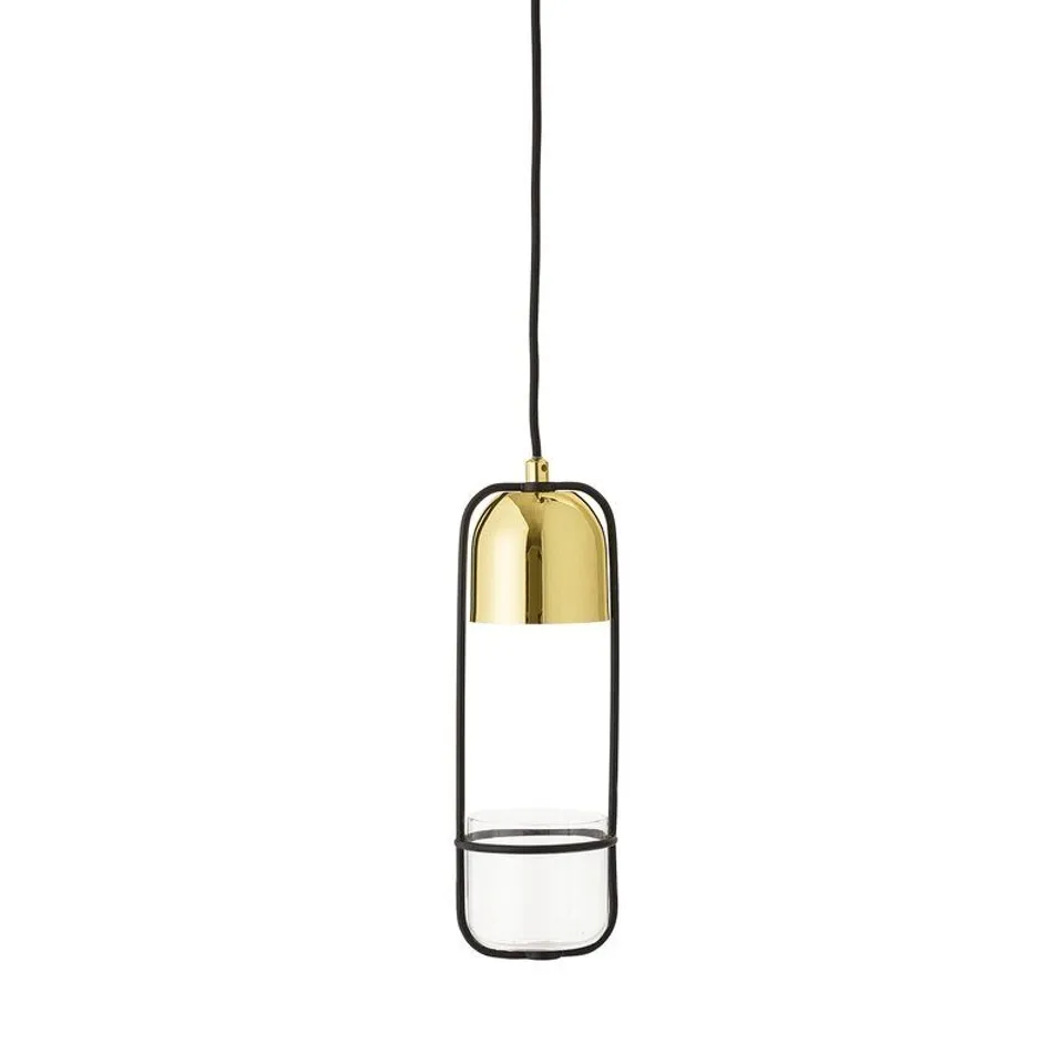 BOXED METAL 1 LIGHT SINGLE PENDANT
