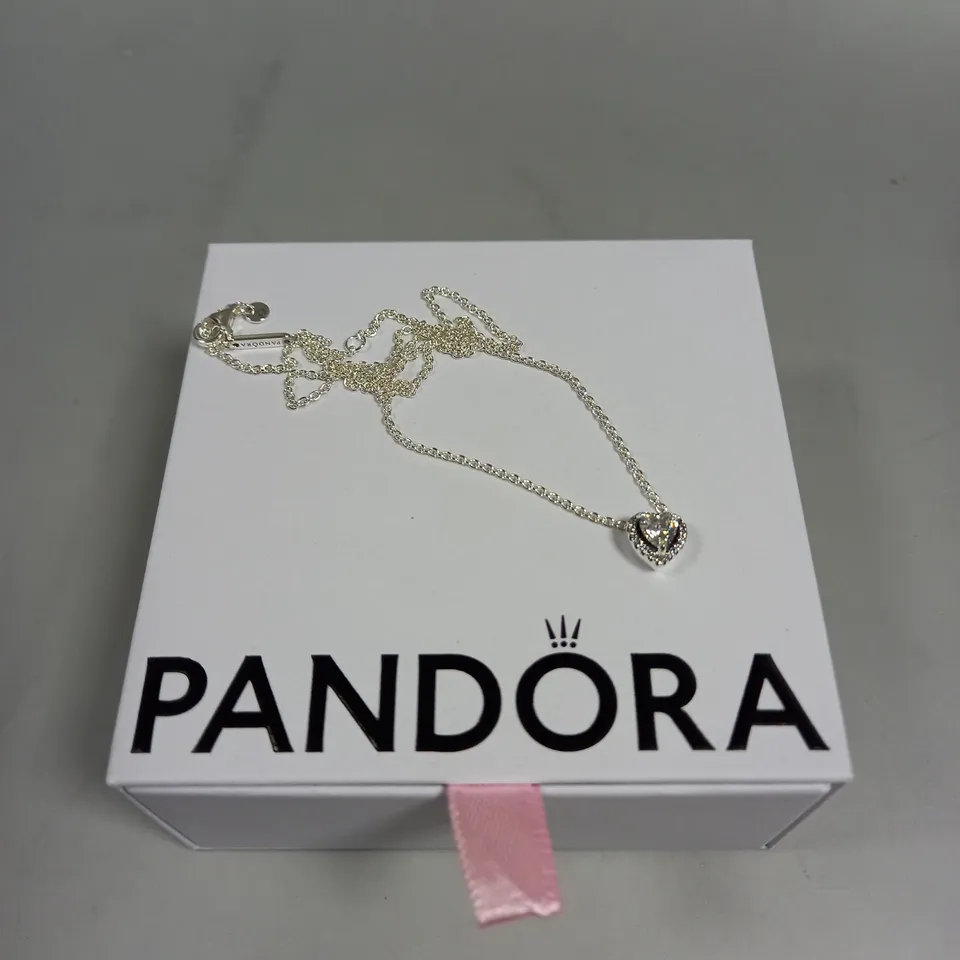PANDORA ELEVATED HEART NECKLACE