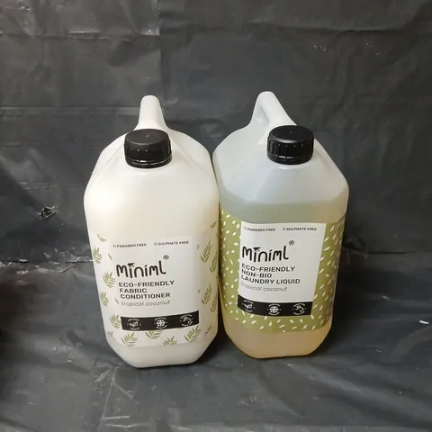 2 MINIML ECO-FRIENDLY PRODUCTS TO INCLUDE FABRIC CONDITIONER & NON-BIO LAUNDRY LIQUID - COLLECTION ONLY