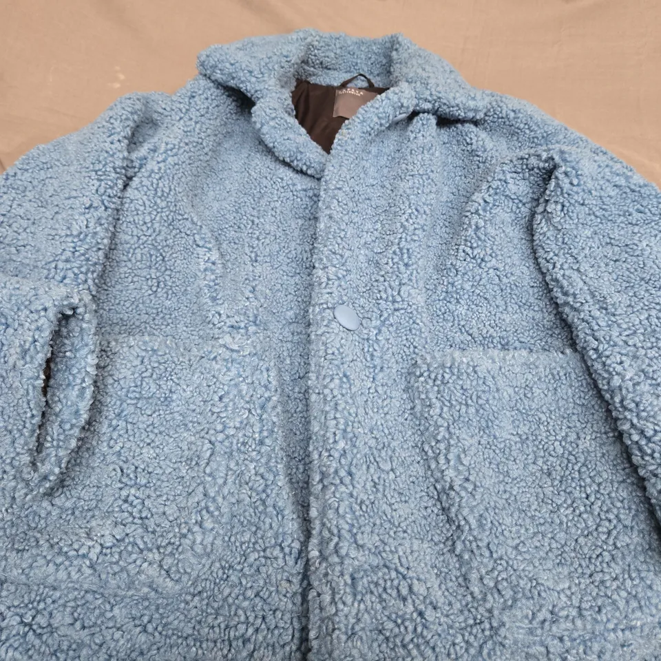 PAPAYA OUTERWEAR BLUE FLEECE JACKET - SIZE 14