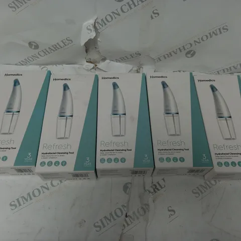5 HOMEDICS REFRESH HYDRAFACIAL CLEANSING TOOL BOXED