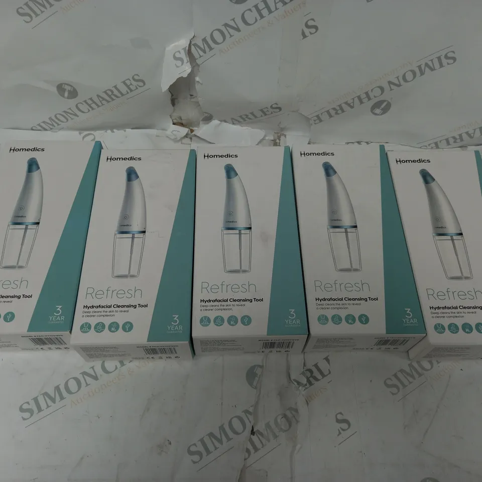 5 HOMEDICS REFRESH HYDRAFACIAL CLEANSING TOOL BOXED 