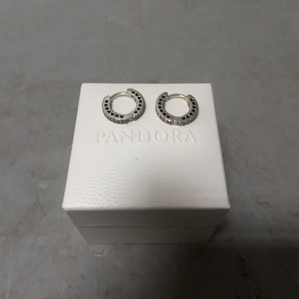 BOXED PANDORA EAR RINGS 