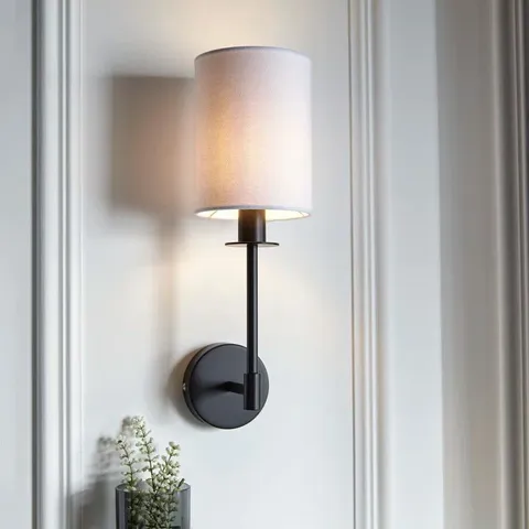 BOXED ALUMINIUM CANDLE WALL LIGHT