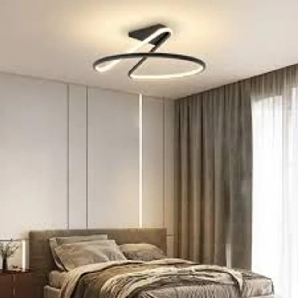 BOXED DARSHELL 1 LIGHT UNIQUE/STATEMENT LED CHANDELIER (1 BOX)