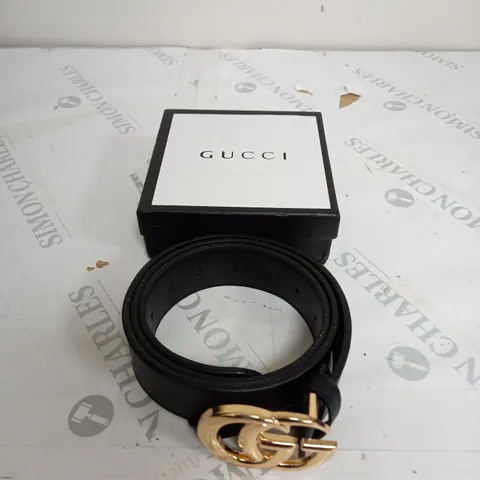 BOXED LEATHER GUCCI BELT