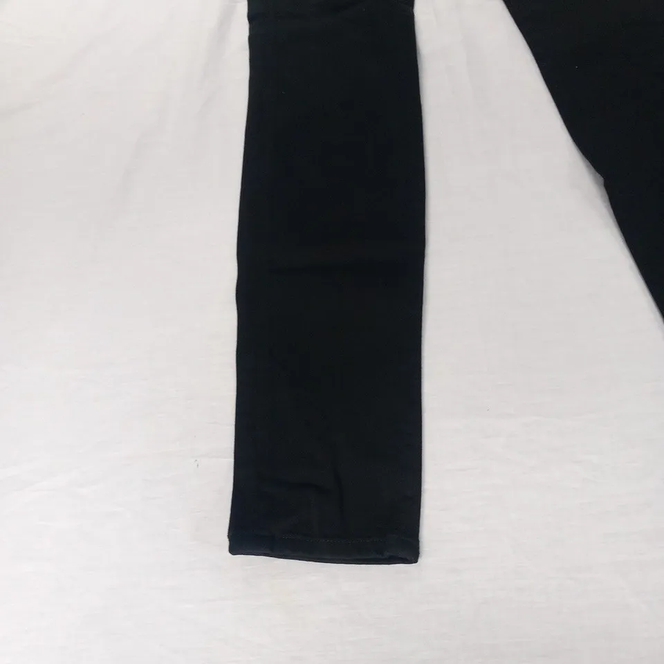 J BRAND SUPER SKINNY MID-RISE SERIOUSLY BLACK JEANS SIZE 29