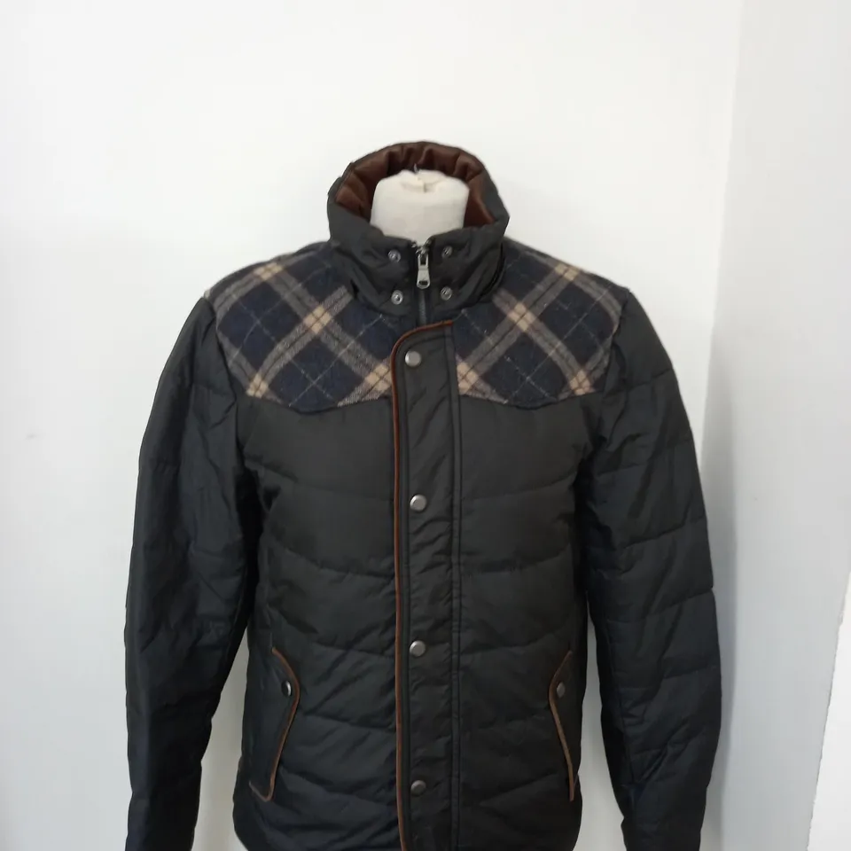 LEE COOPER PADDED AND CHEQUERED COAT SIZE S