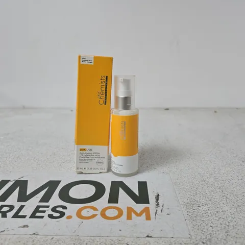 SKINCHEMISTS FACIAL SKINCARE SERUM – BOXED, 50 ML SPF50+ ANTI AGEING HYALURONIC ACID