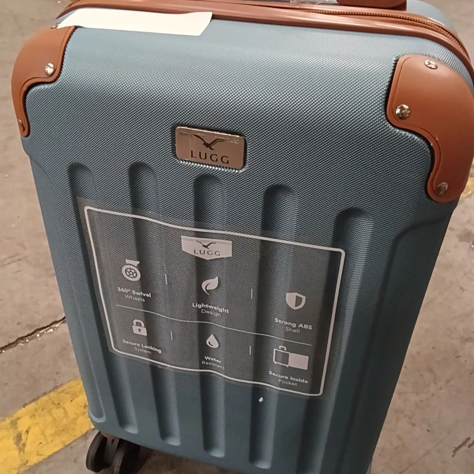 UNBOXED KEPLIN LUGG SMALL SIZE TRAVEL SUITCASE WITH WHEELS AND BLUE COLOUR 