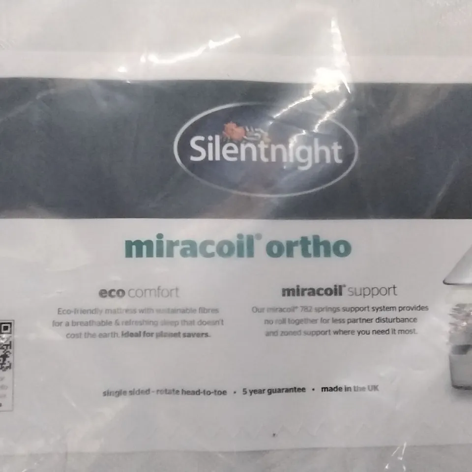 QUALITY BAGGED SILENTNIGHT ECO COMFORT MICROCOIL ORTHO 5FT MATTRESS