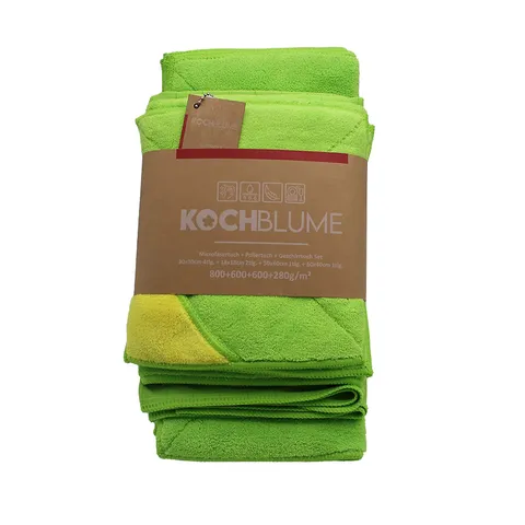 KOCHBLUME 8 PIECE MULTIPURPOSE MICROFIBRE CLOTH SET - BLUE