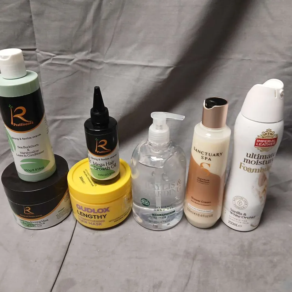 BOX OF APPROX 10 ASSORTED HEALTH AND BEAUTY ITEMS TO INCLUDE - SANCTUARY SPA, IMPERIAL LEATHER & HARDIS AND HARDING