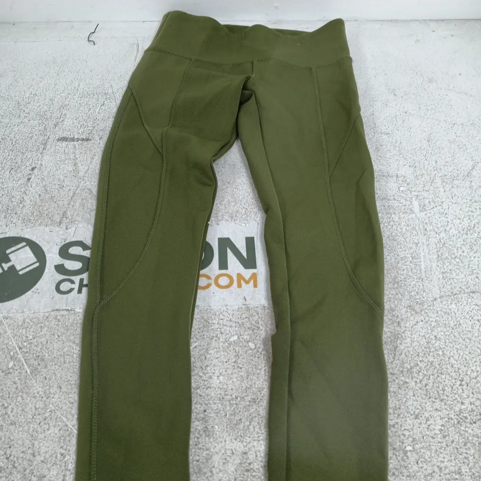 WORKOUT WOMEN'S OLIVE GREEN TROUSERS – UK 8