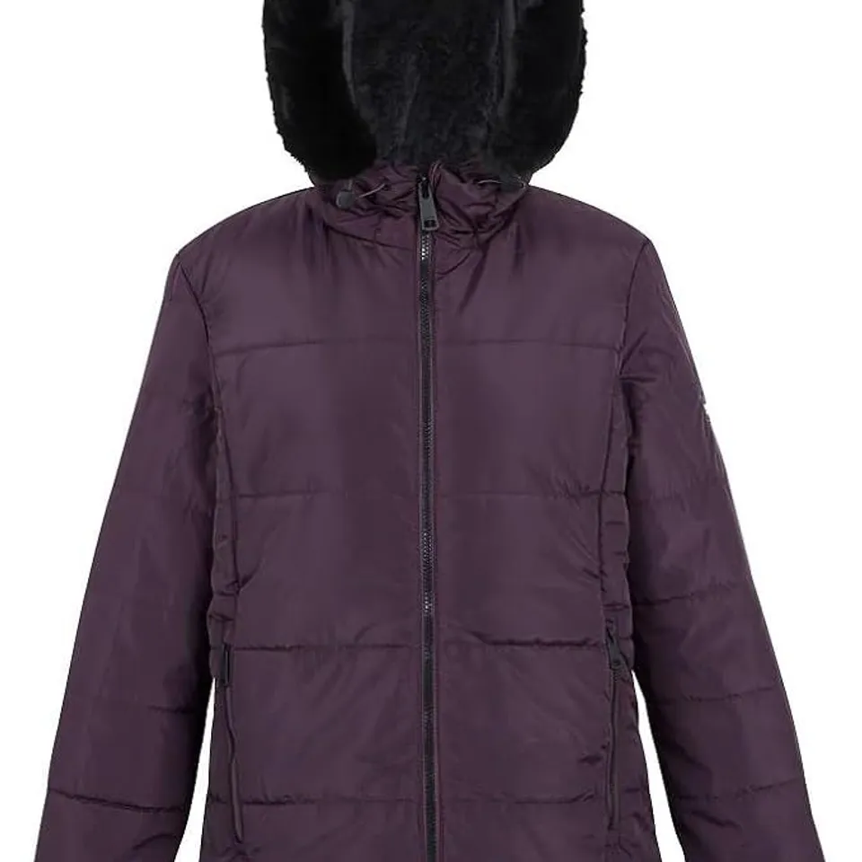 BRAND NEW REGATTA WOMENS WINNIE BAFFLE JACKET IN DEEP PURPLE - SIZE 8