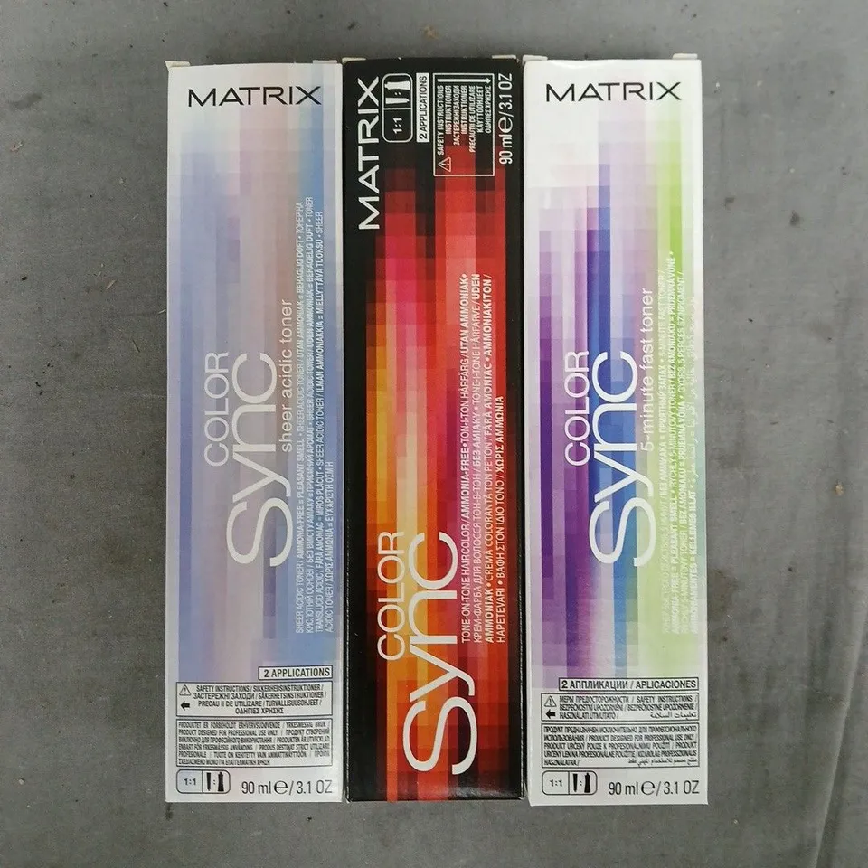 BOX OF APPROXIMATELY 20 ASSORTED MATRIX SO COLOUR SYNC PRODUCTS