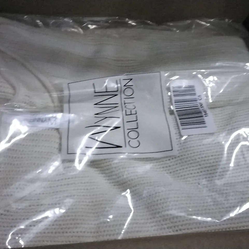 PALLET OF 11 ALISON CORK GINKGO LEAF MIRROR & 10 BOXES OF CLOTHING