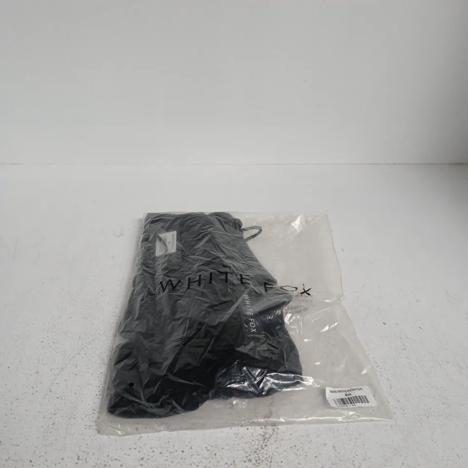 WHITE FOX LONG SLEEVE TOP XS BLACK