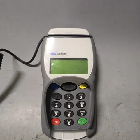 BOX OF APPROXIMATELY 9 VERIFONE SECURE PIN PAD CARD MACHINES 