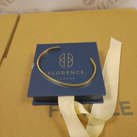 FLORENCE LONDON GOLD EFFECT PERSONALISED BRACELET