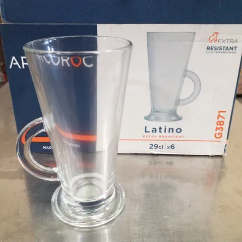 BOXED ARCOROC SET OF 6 LATINO GLASSES