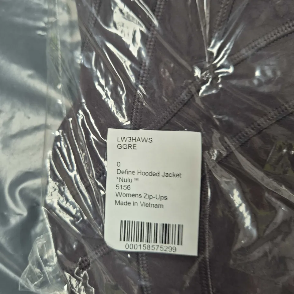 LULULEMON DEFINE HOODED JACKET – WOMEN'S ZIP-UP, GREY (GGRE)