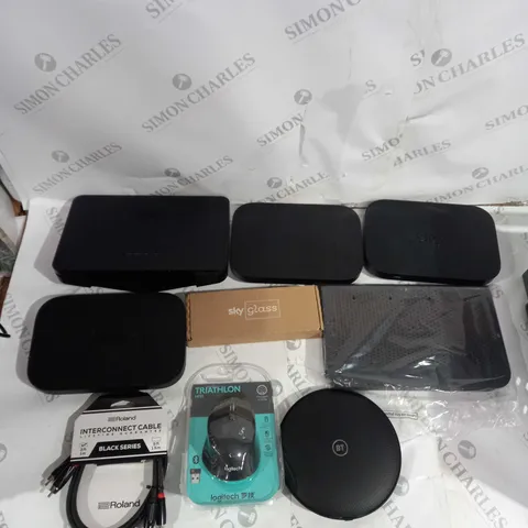 APPROXIMATELY 10 ASSORTED HOUSEHOLD GOODS TO INCLUDE SKY WIFI BOX, NOW WIRELESS BOX, AND TALKTALK WIFI CONNECTION BOX ETC.