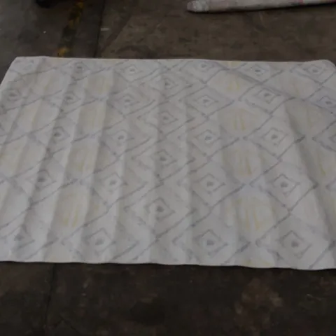 LAMAVOLA LINE RUG - YELLOW/GREY // SIZE: 160 X 230cm