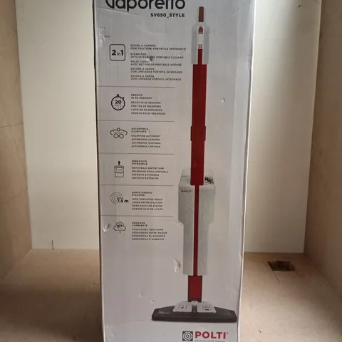 POLTI VAPORETTO SV650 STYLE STEAM CLEANER – BOXED