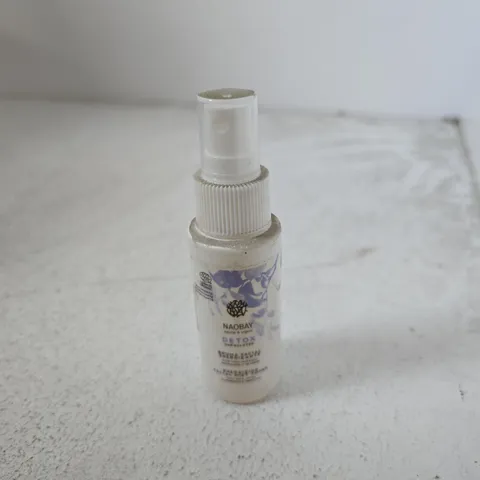 BOX OF APPROXIMATELY 96 X NAOBAY DETOX FACIAL TONER SPRAY – SMALL WHITE COSMETIC BOTTLE - 50ML