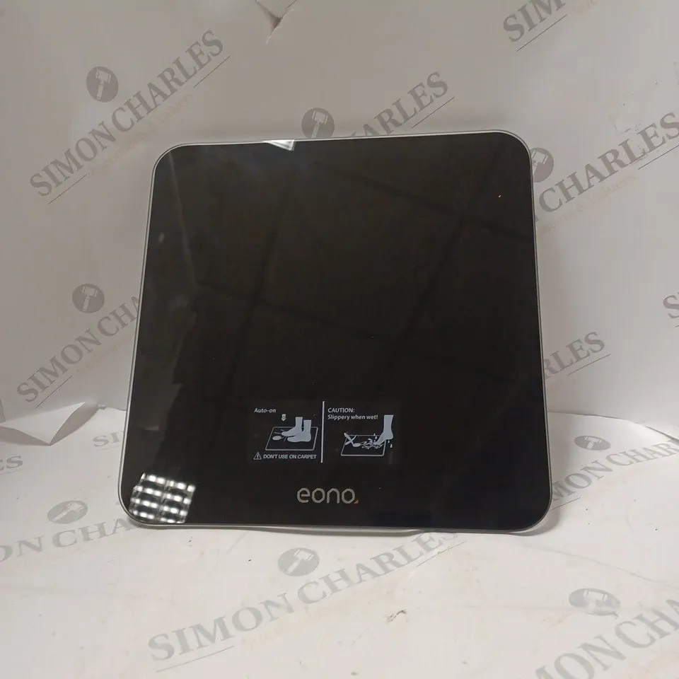BOXED EONO BATHROOM SCALE T1 IN BLACK