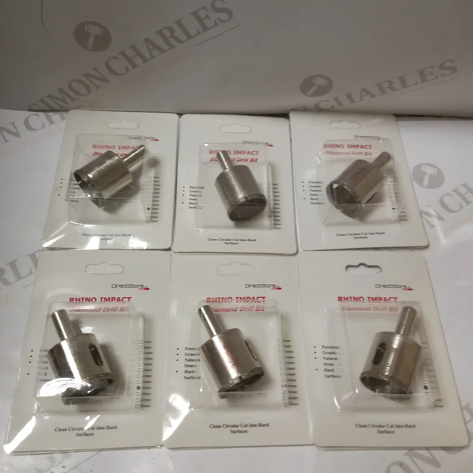 LOT OF APPROX 15 RHINO IMPACT DIAMOND DRILL BITS - 30MM