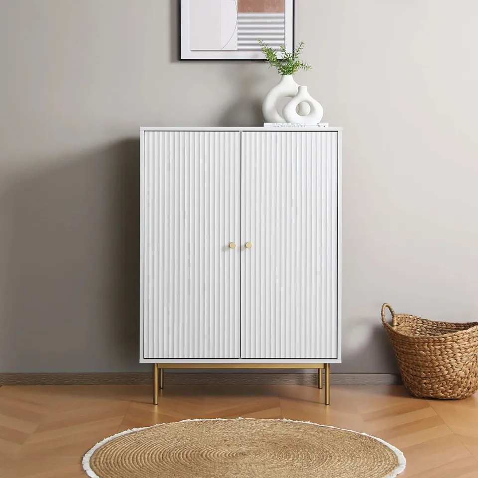 BOXED ALISSA 2 - DOOR RECTANGLE ACCENT CABINET (1 BOX)