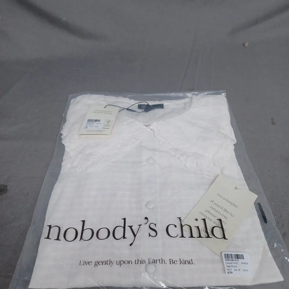 BAGGED NOBODYS CHILD SAGE BLOUSE SIZE 8