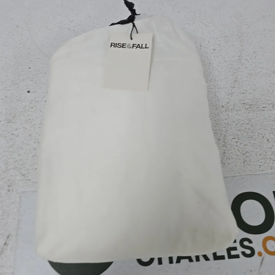 RISE & FALL ORGANIC LUXURY FITTED SHEET – WHITE, SUPER KING