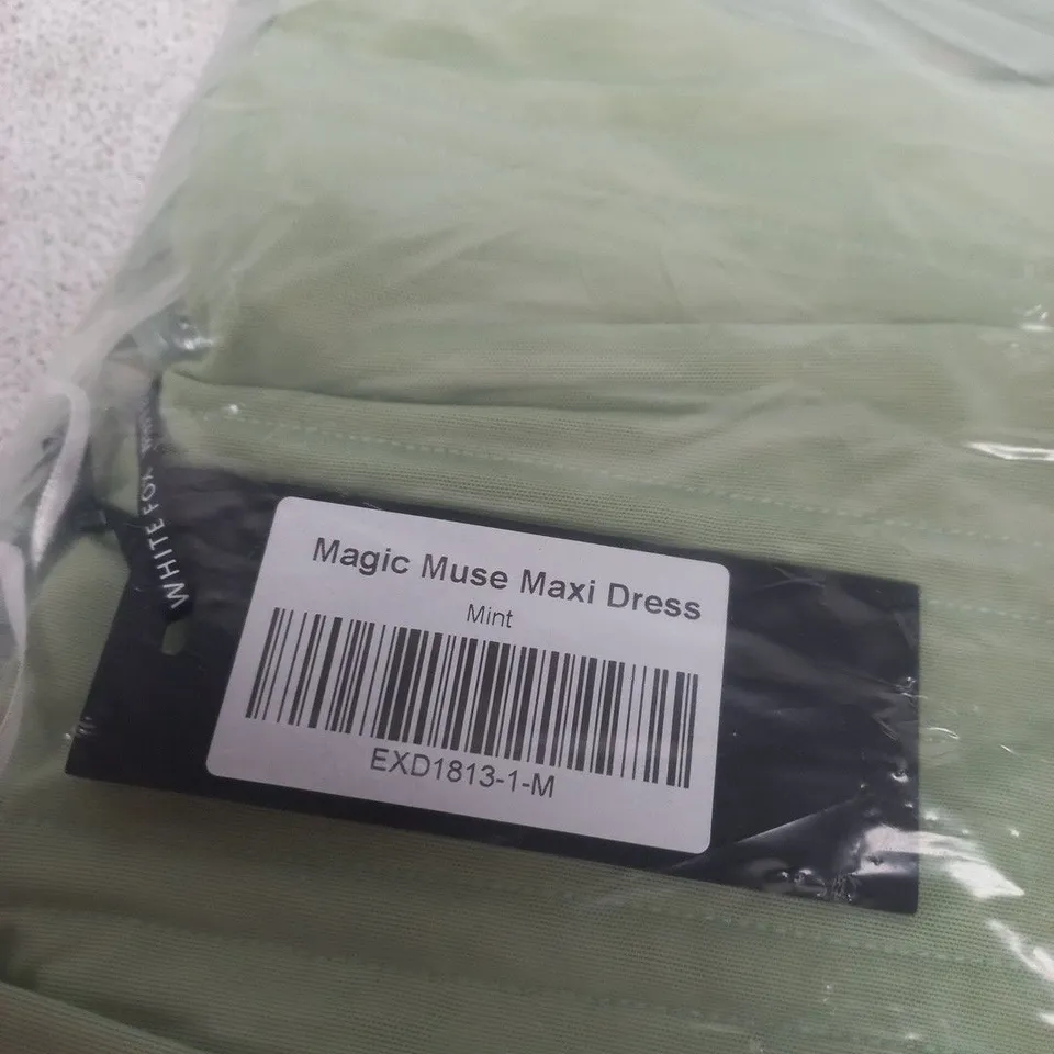 WHITE FOX MAGIC MUSE MAXI DRESS – MINT SIZE M
