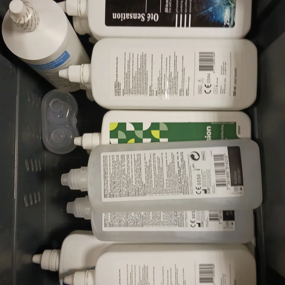 APPROXIMATELY 20 ASSORTED CONTACT LENS LIQUID SOLUTIONS - COLLECTION ONLY 
