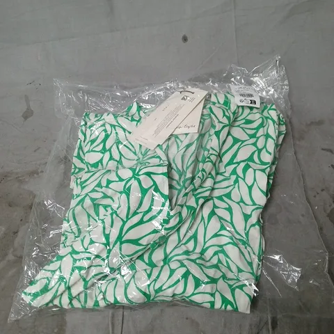 PHASE EIGHT PENELE LEAF DRESS GREEN SIZE 12. BAGGED