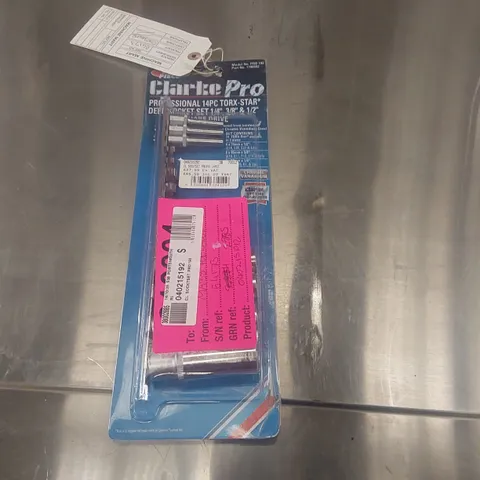 CLARKE PRO 14PC TORX-STAR SOCKET SET