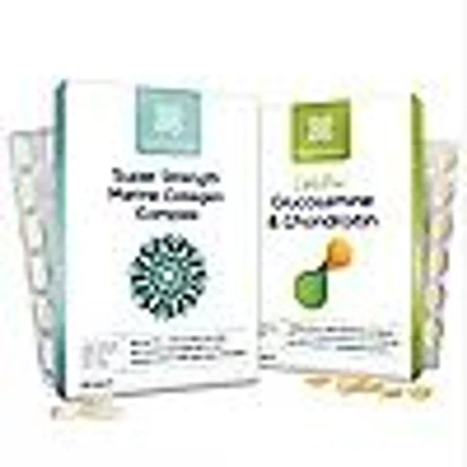 HEALTHSPAN SUPER STRENGTH COLLAGEN & GLUCOSAMINE DUO 2 MONTH SUPPLY