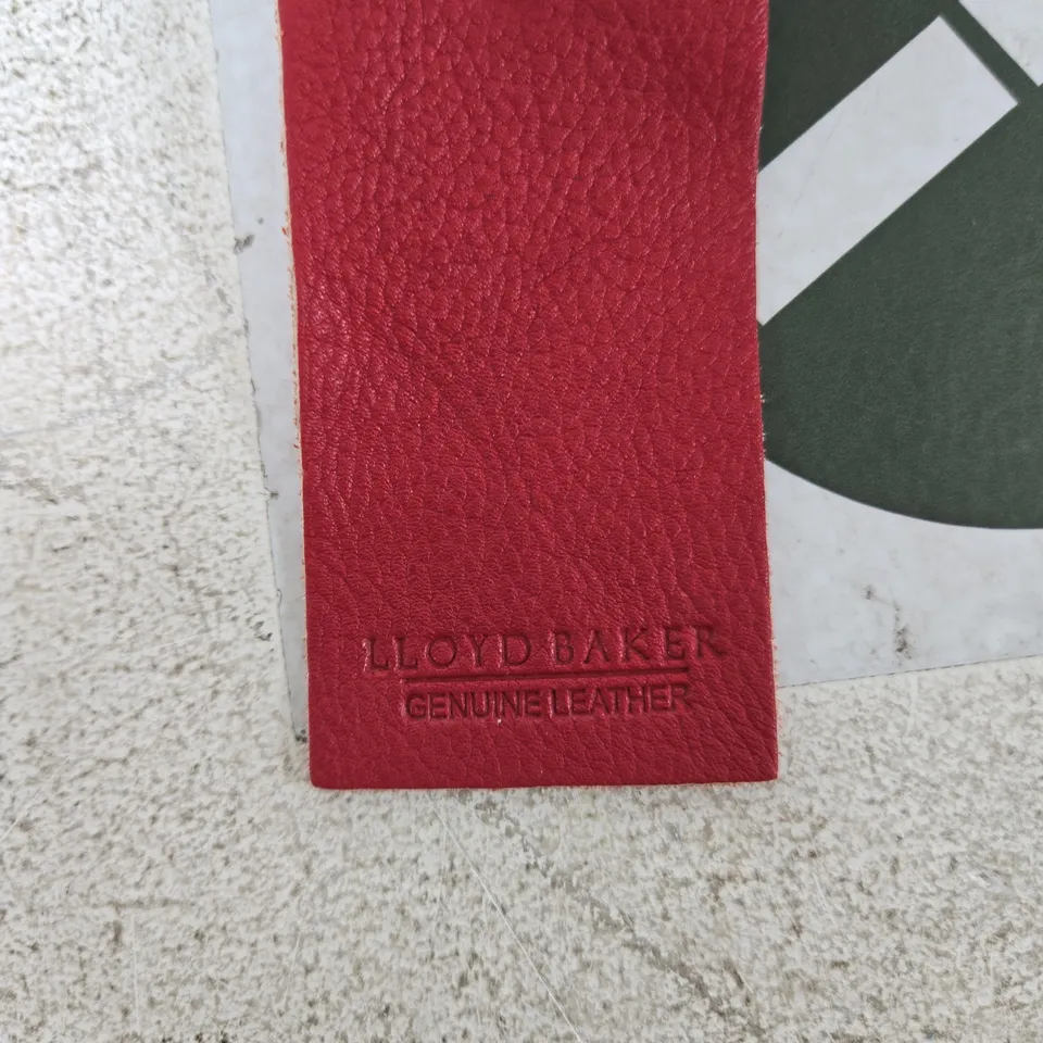 LLOYD BAKER GENUINE LEATHER RED SHOULDER BAG