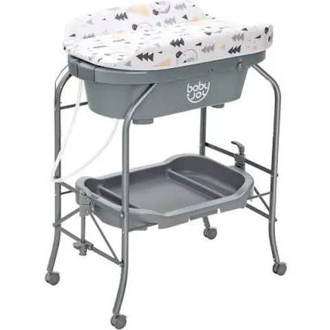 BOXED COSTWAY 2 IN 1 BABY CHANGING STATION WITH BATHTUB