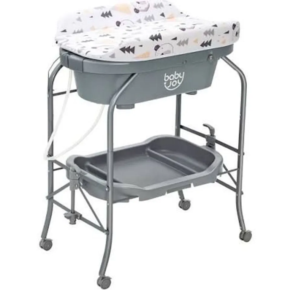 BOXED COSTWAY 2 IN 1 BABY CHANGING STATION WITH BATHTUB